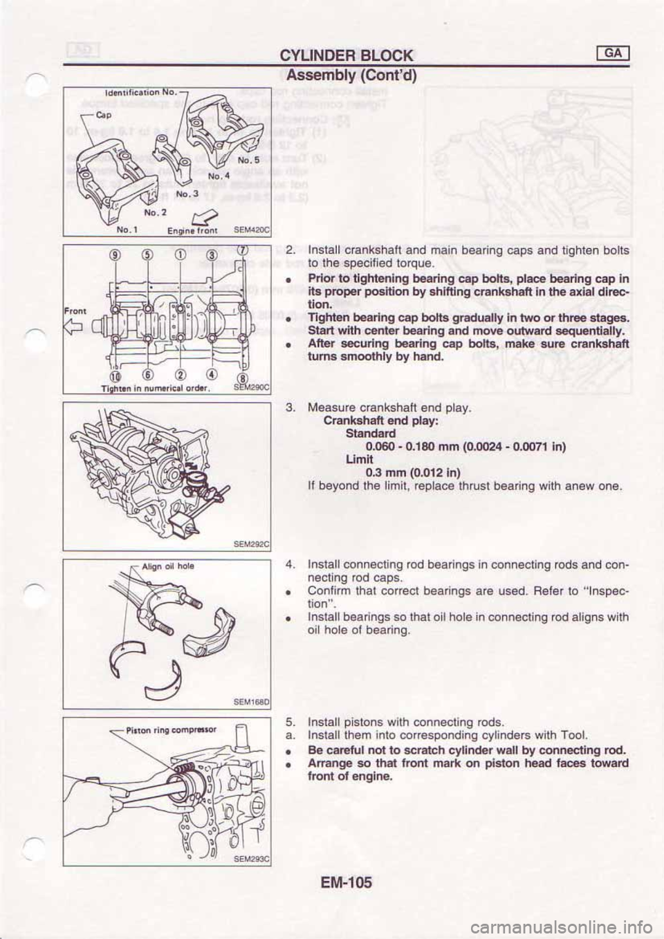 NISSAN SERENA 1992  Service Manual 