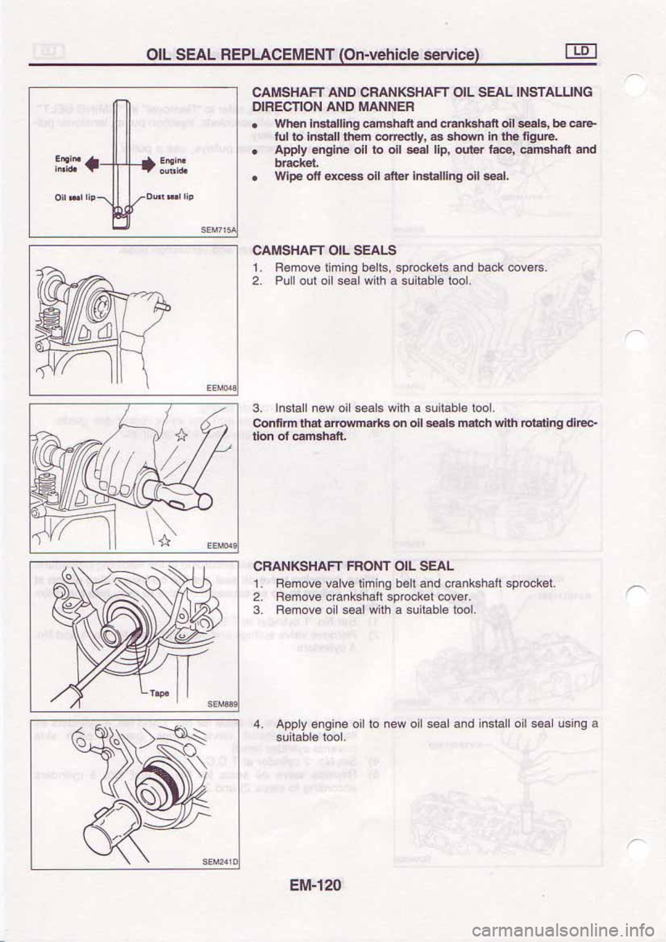 NISSAN SERENA 1992  Service Manual 