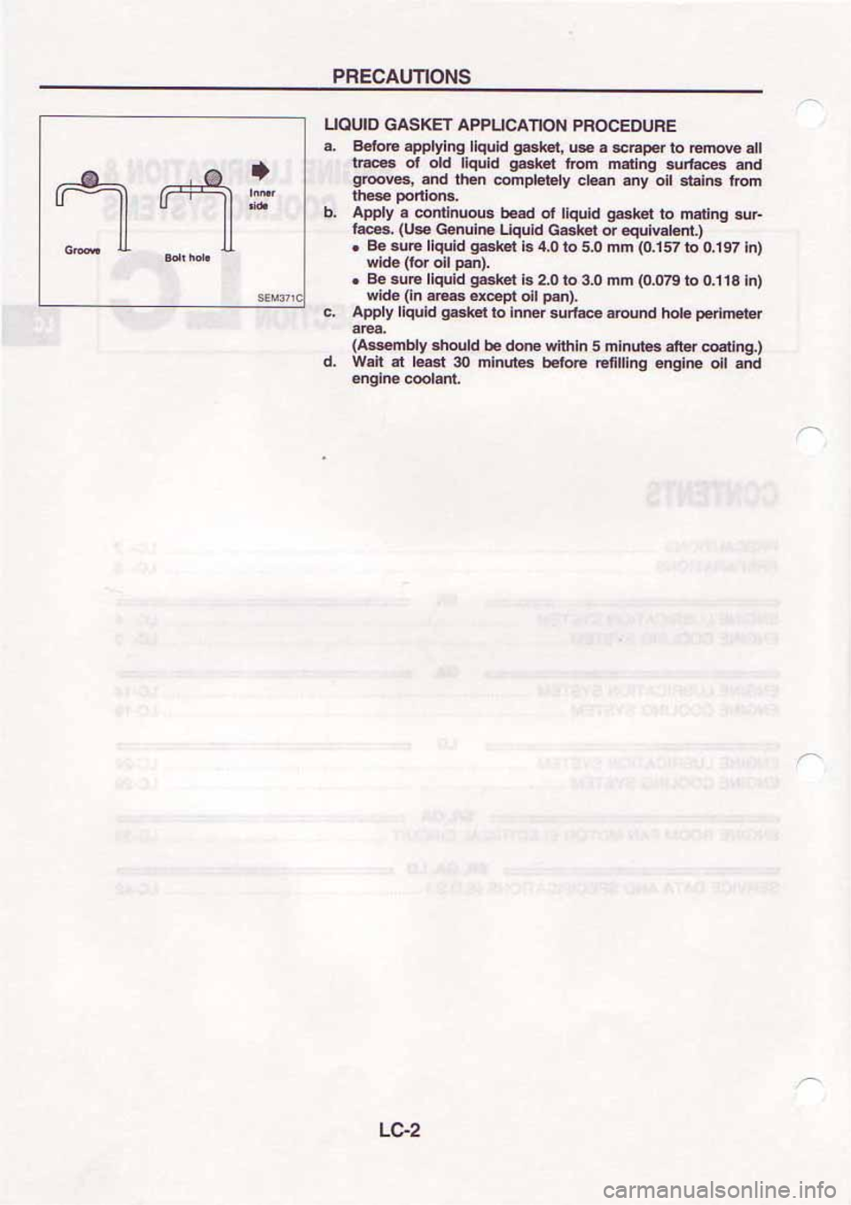 NISSAN SERENA 1992  Service Manual 