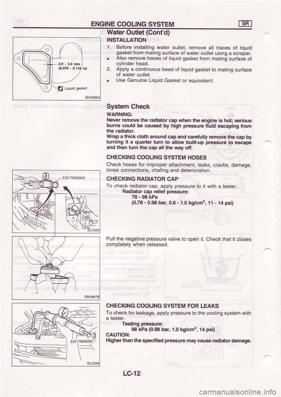 NISSAN SERENA 1992  Service Manual 