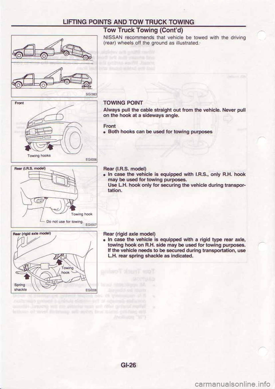 NISSAN SERENA 1992  Service Manual 