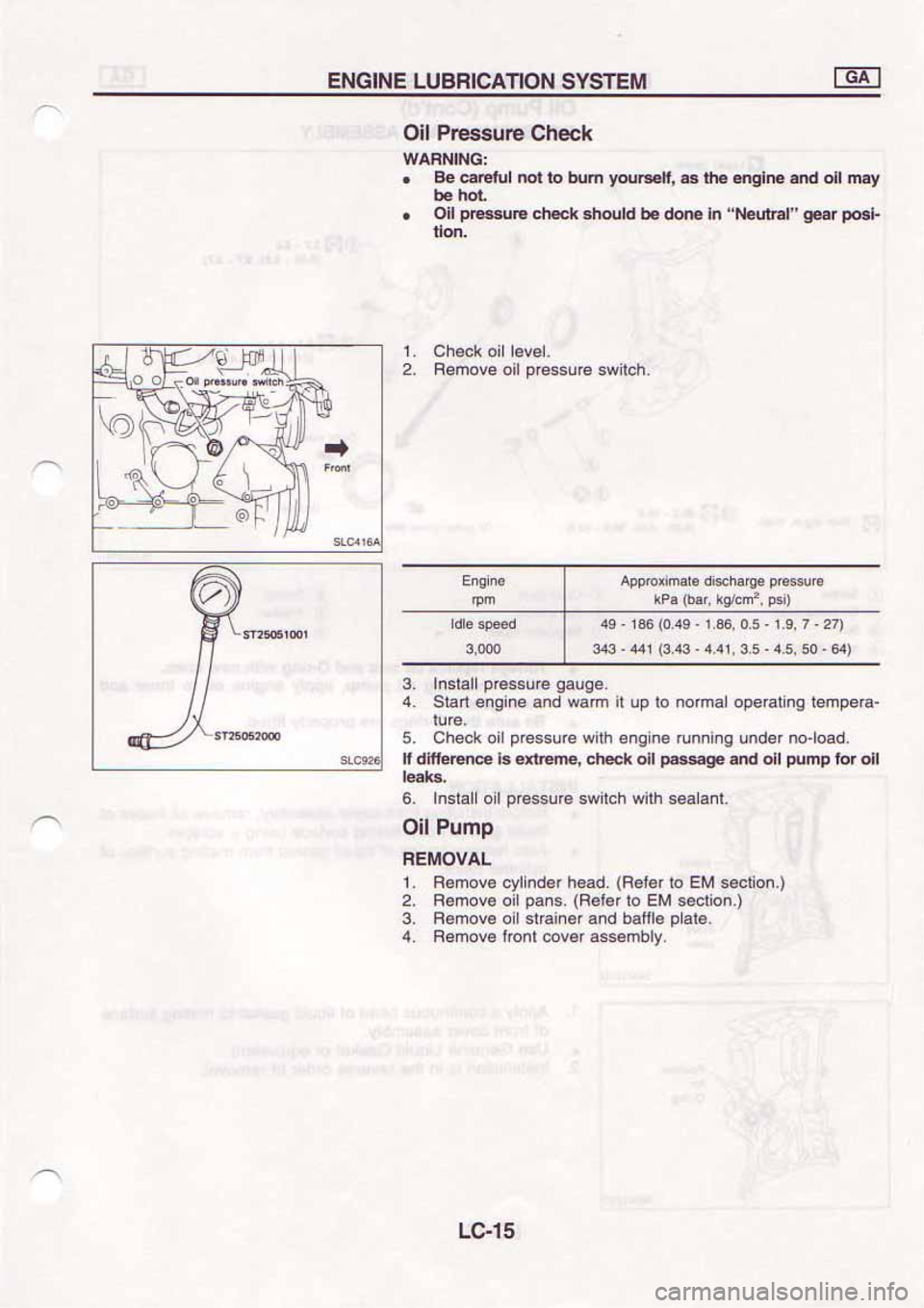 NISSAN SERENA 1992  Service Manual 