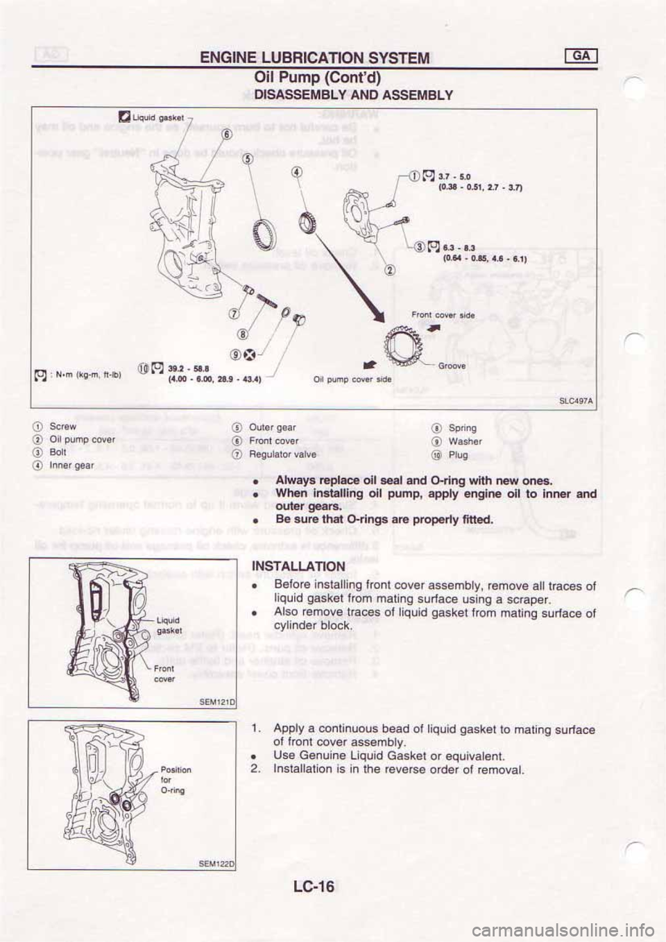 NISSAN SERENA 1992  Service Manual 