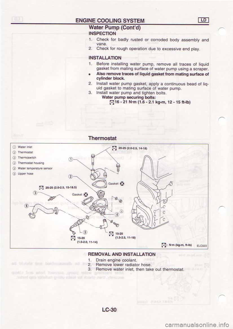 NISSAN SERENA 1992  Service Manual 
