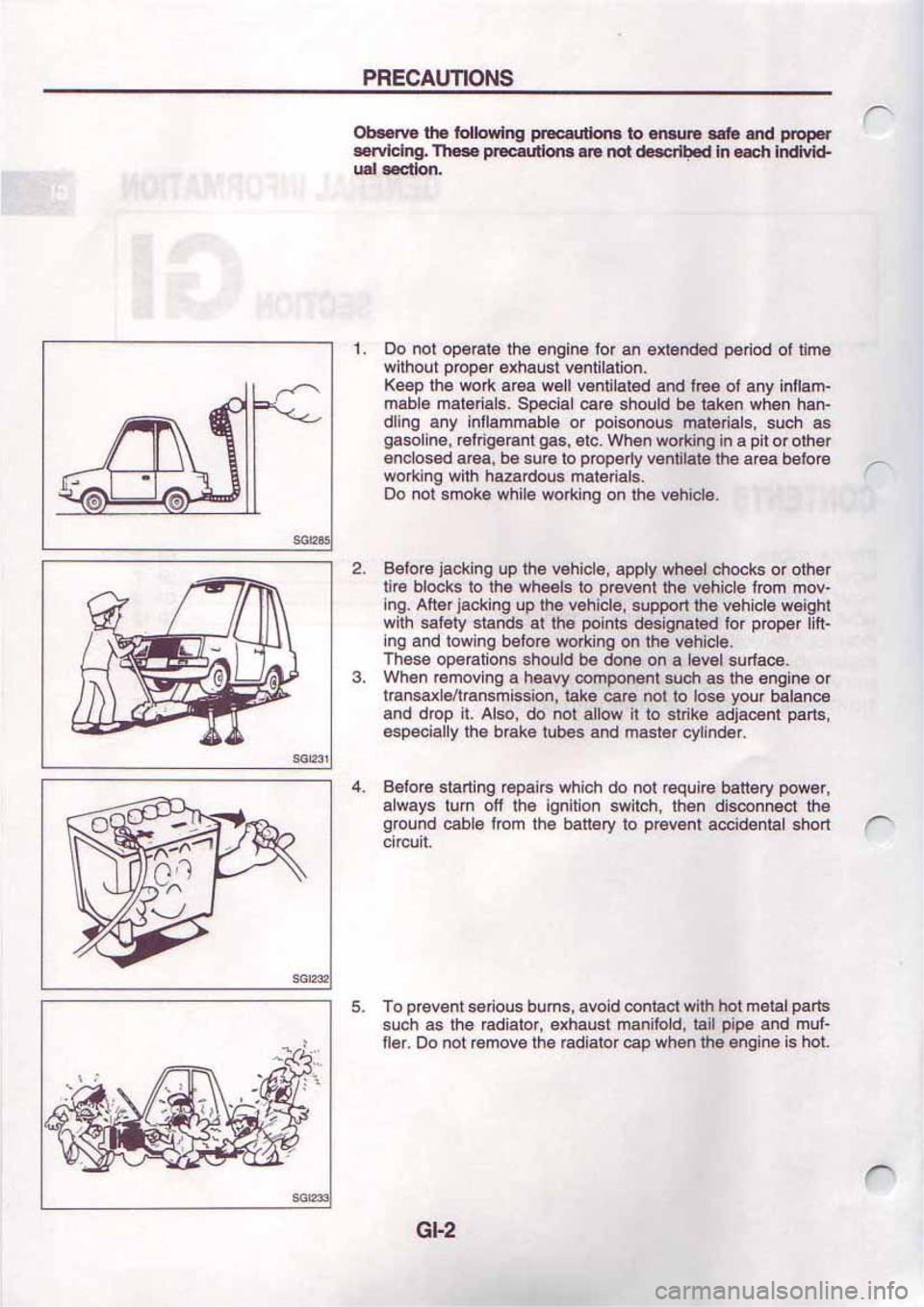 NISSAN SERENA 1992  Service Manual 