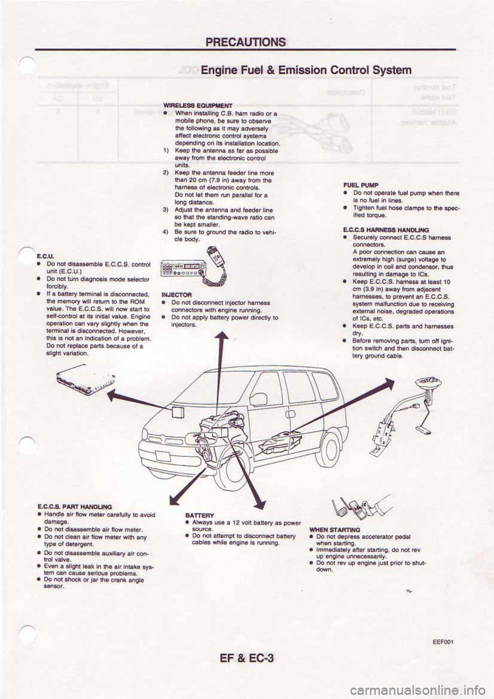NISSAN SERENA 1992  Service Manual 
