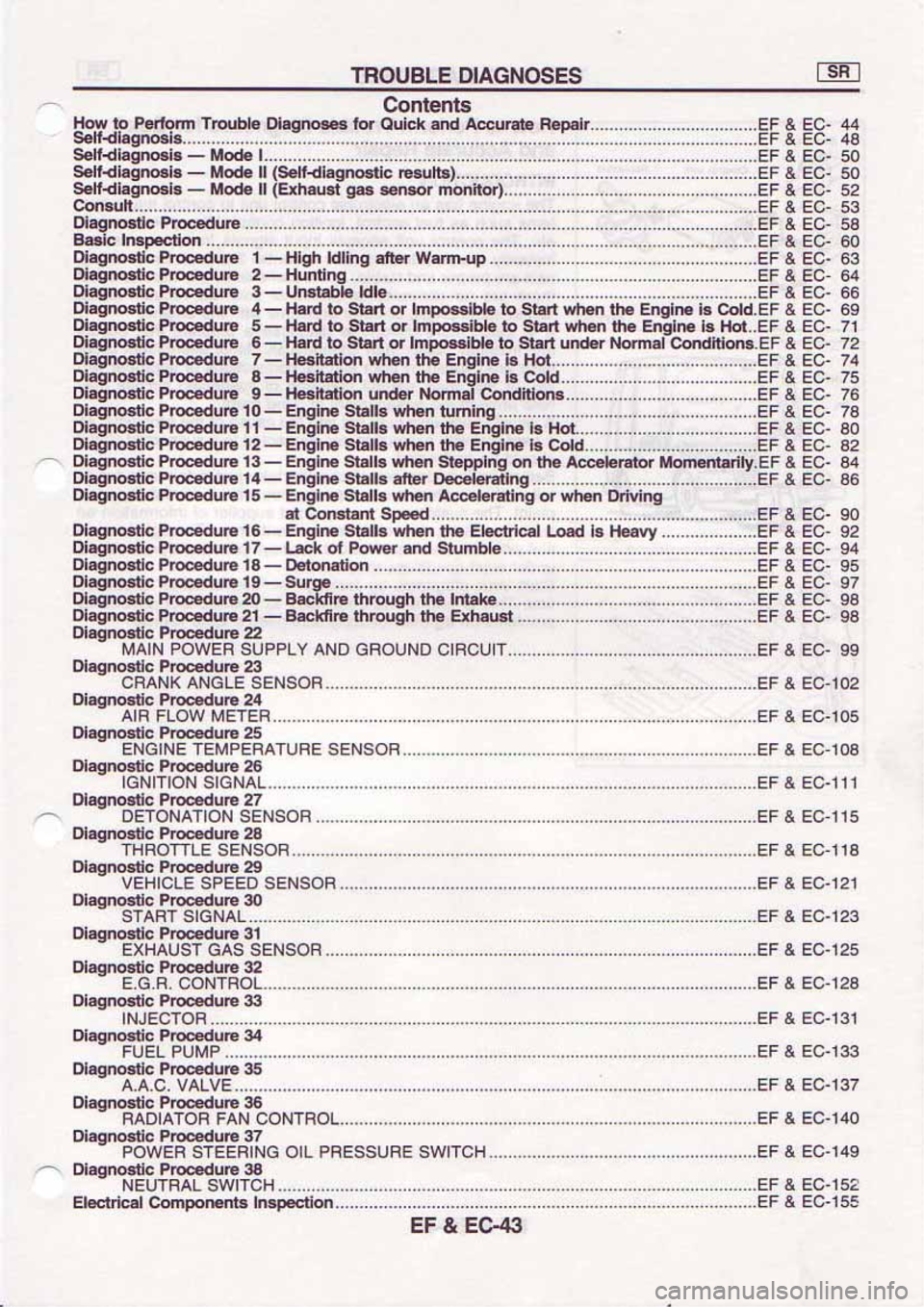 NISSAN SERENA 1992  Service Manual 