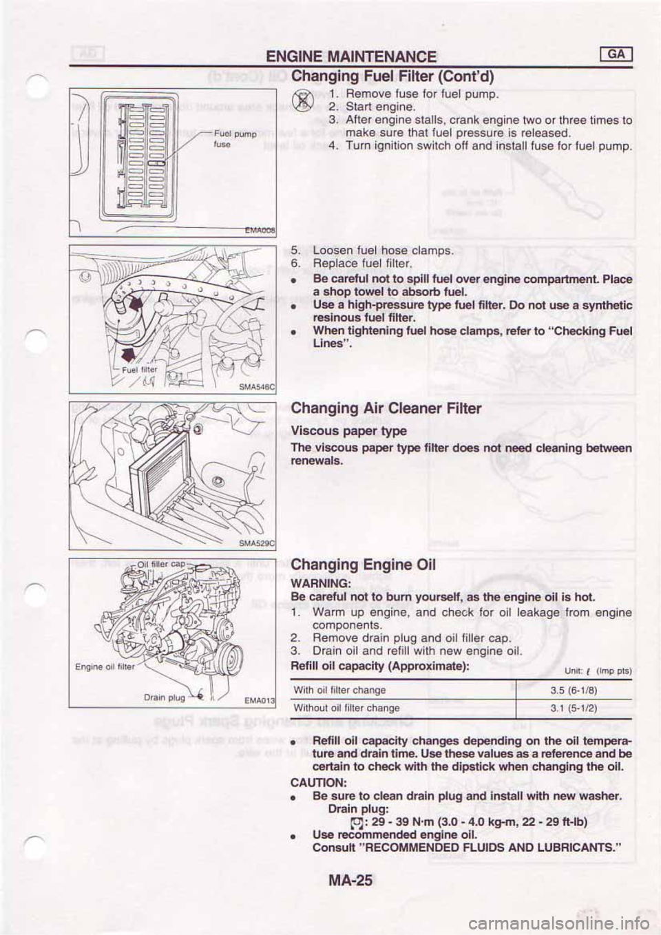 NISSAN SERENA 1992  Service Manual 