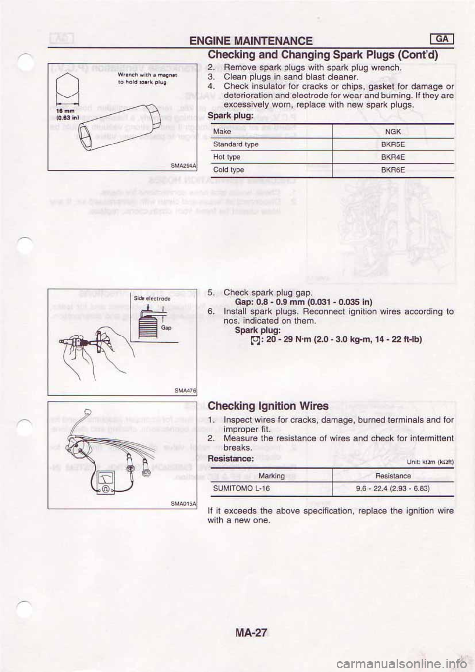 NISSAN SERENA 1992  Service Manual 