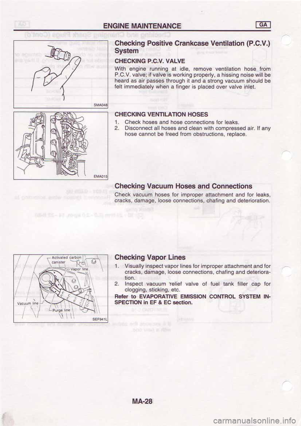 NISSAN SERENA 1992  Service Manual 