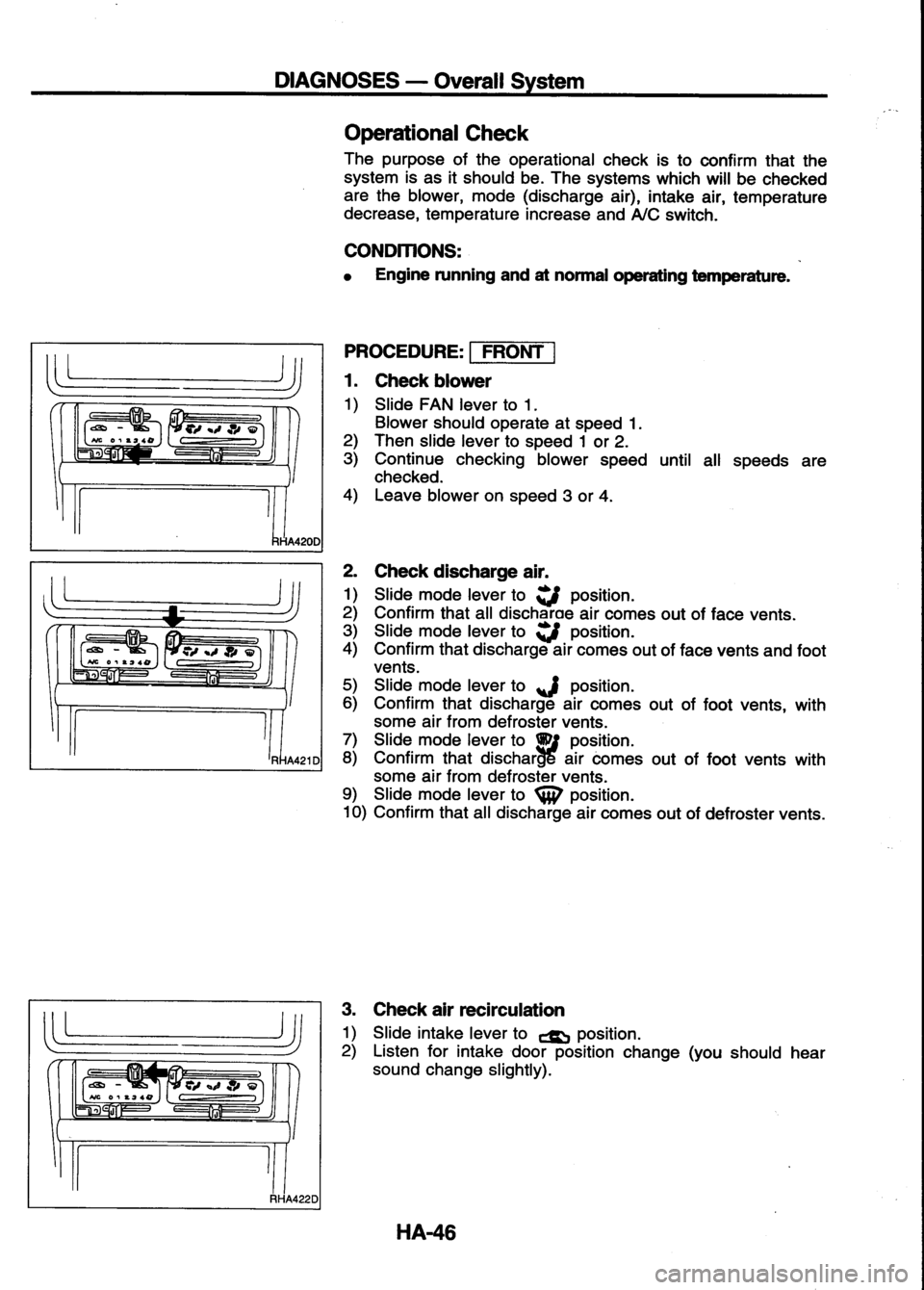 NISSAN SERENA 1993  Service Repair Manual 