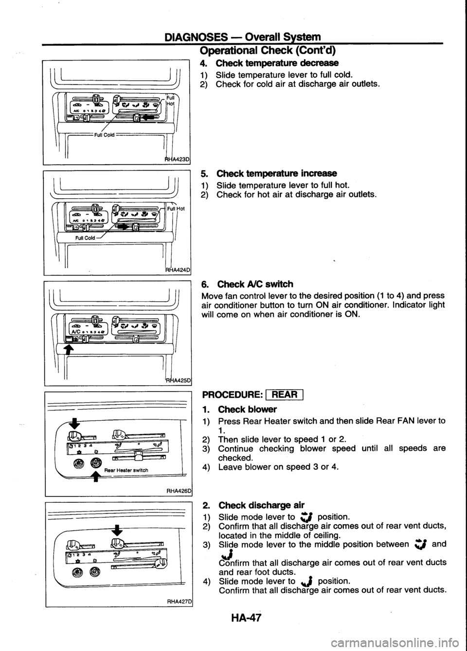 NISSAN SERENA 1993  Service Repair Manual 