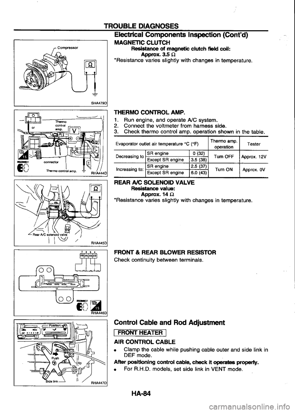 NISSAN SERENA 1993  Service Repair Manual 
