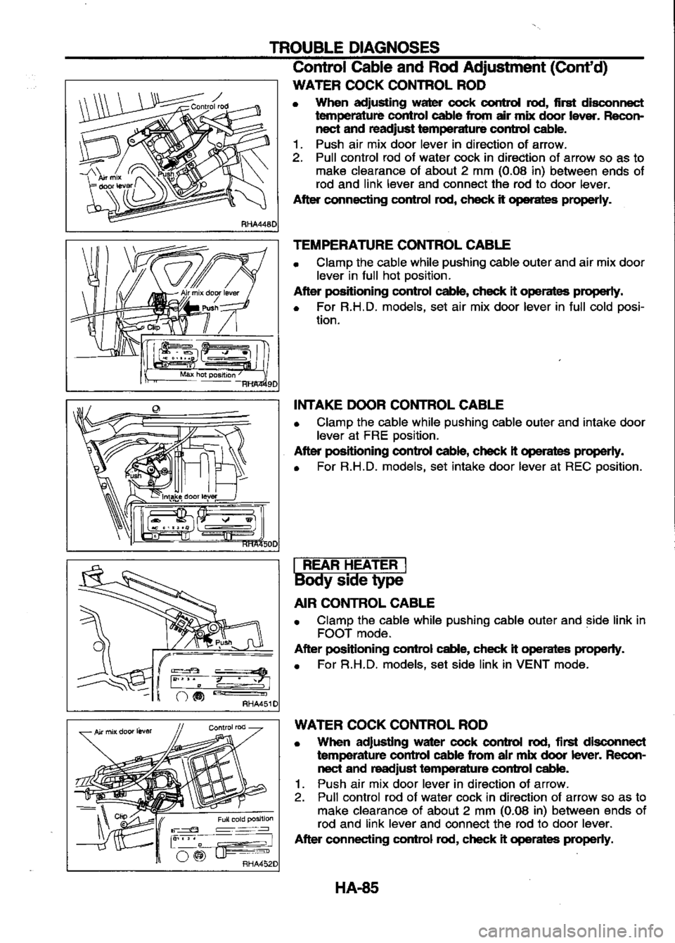 NISSAN SERENA 1993  Service Repair Manual 
