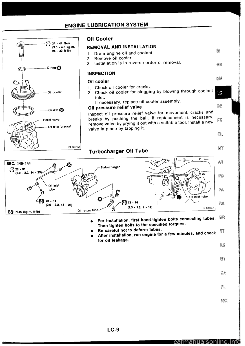 NISSAN SILVIA 1994  Service Repair Manual 