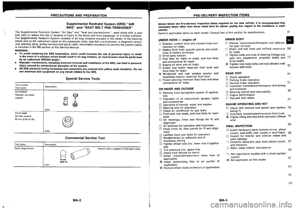 NISSAN SILVIA 1994  Service Repair Manual 