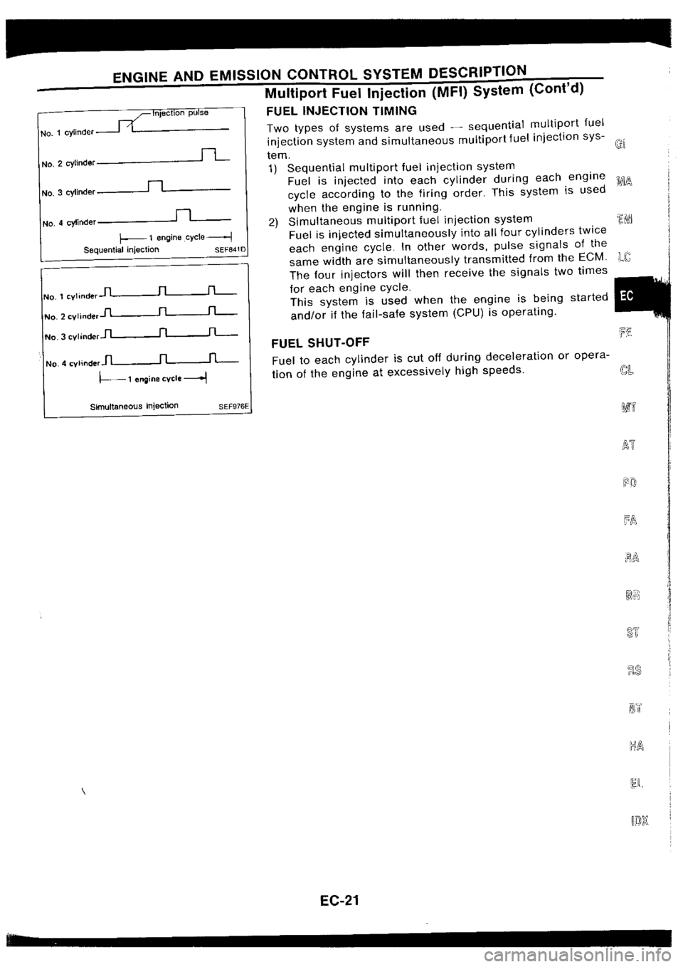 NISSAN SILVIA 1994  Service Repair Manual 