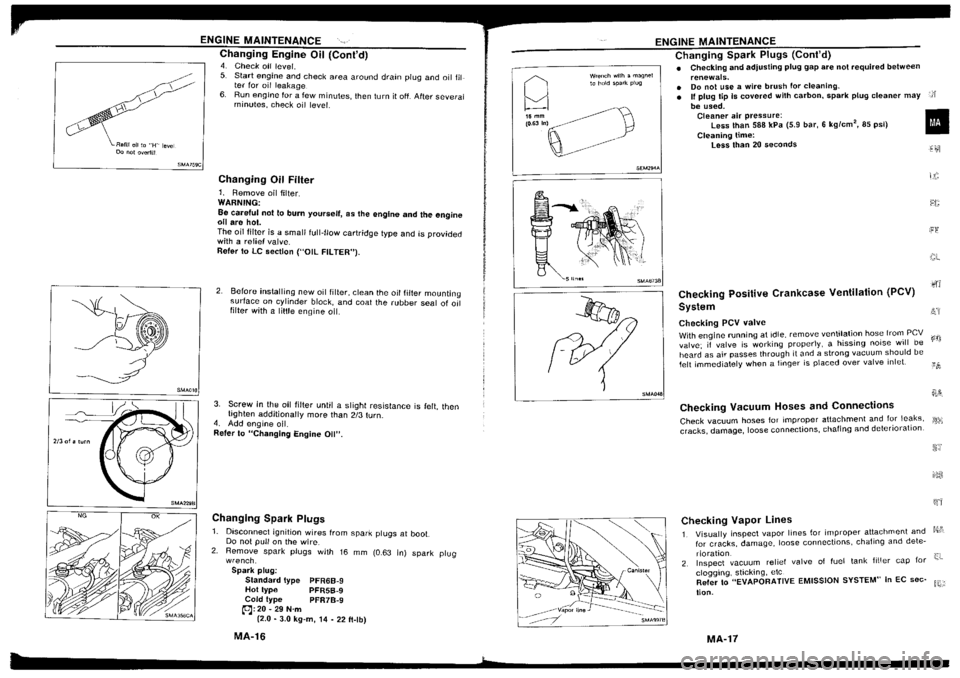 NISSAN SILVIA 1994  Service Repair Manual 