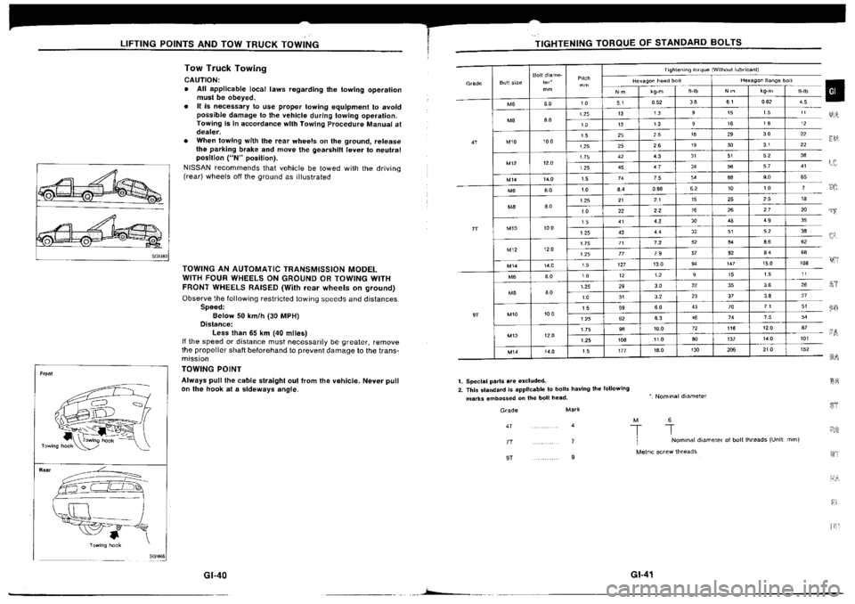 NISSAN SILVIA 1994  Service Repair Manual 