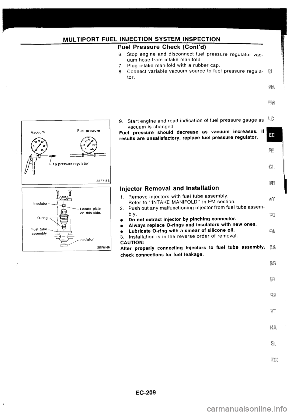 NISSAN SILVIA 1994  Service Repair Manual 