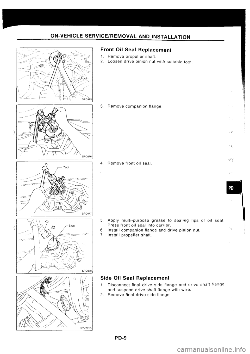 NISSAN SILVIA 1994  Service Repair Manual 