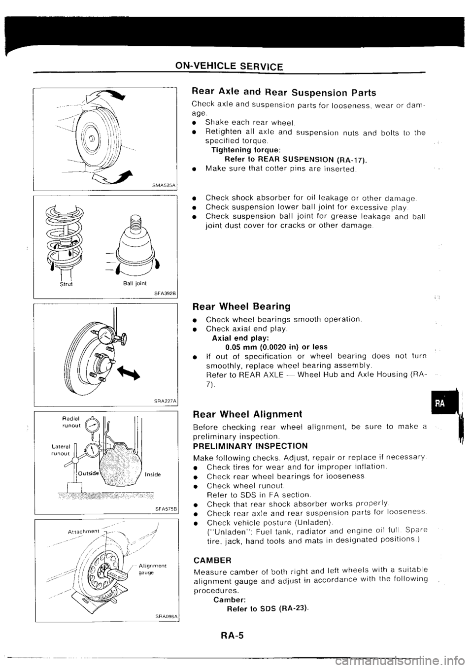 NISSAN SILVIA 1994  Service Repair Manual 