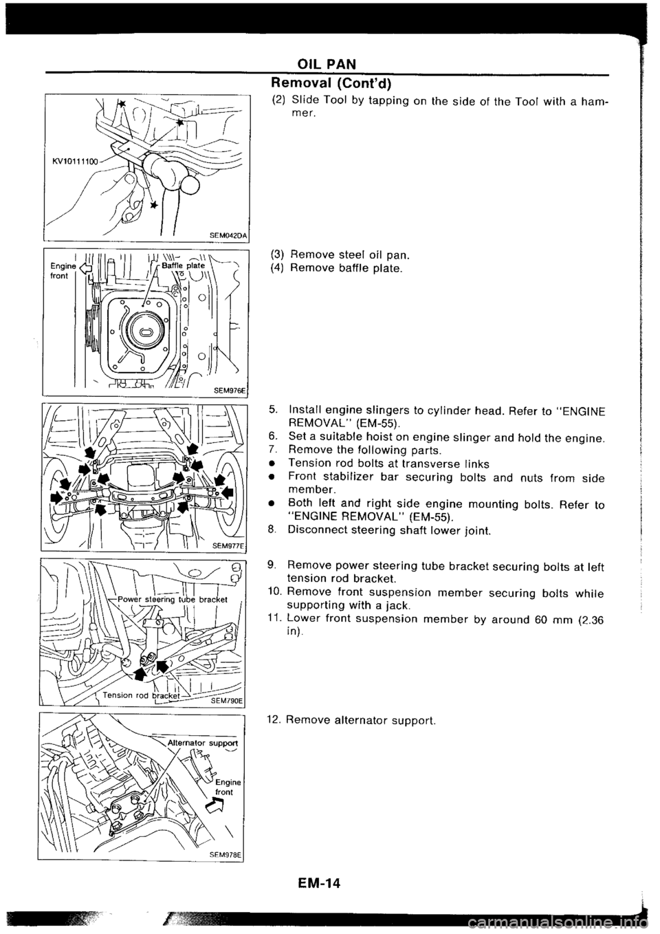 NISSAN SILVIA 1994  Service Repair Manual 