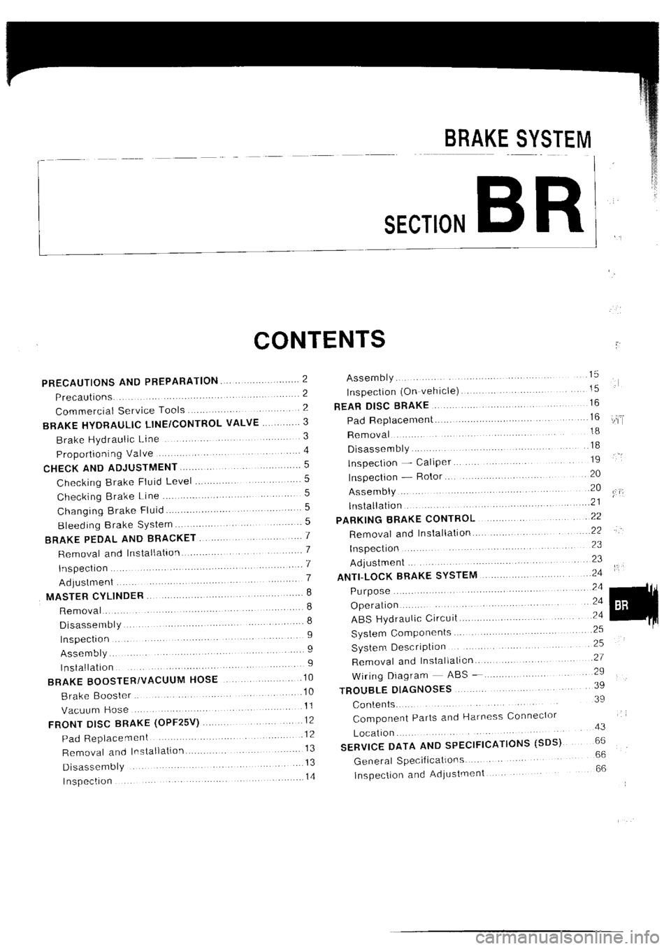 NISSAN SILVIA 1994  Service Repair Manual 