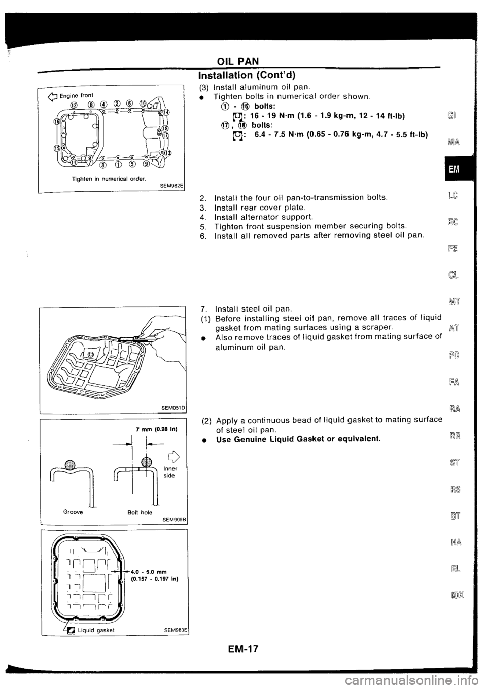 NISSAN SILVIA 1994  Service Repair Manual 