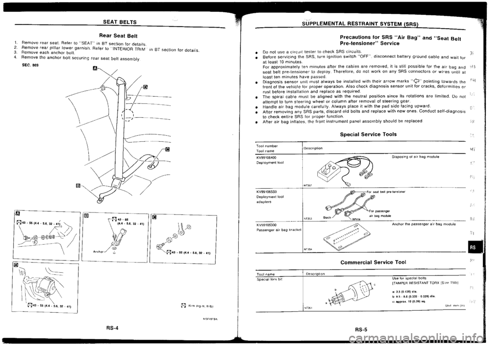 NISSAN SILVIA 1994  Service Repair Manual 
