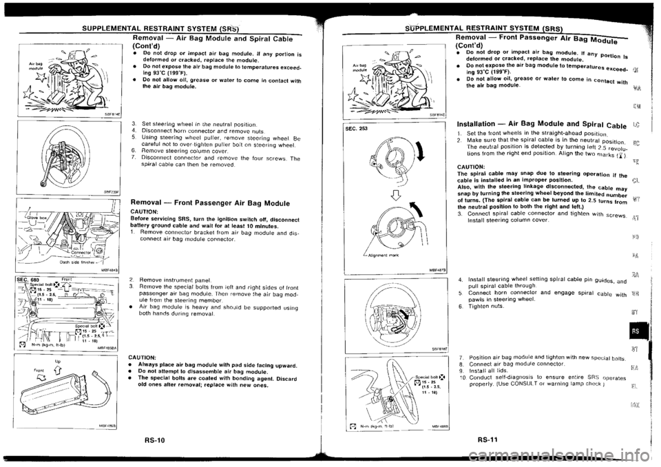 NISSAN SILVIA 1994  Service Repair Manual 