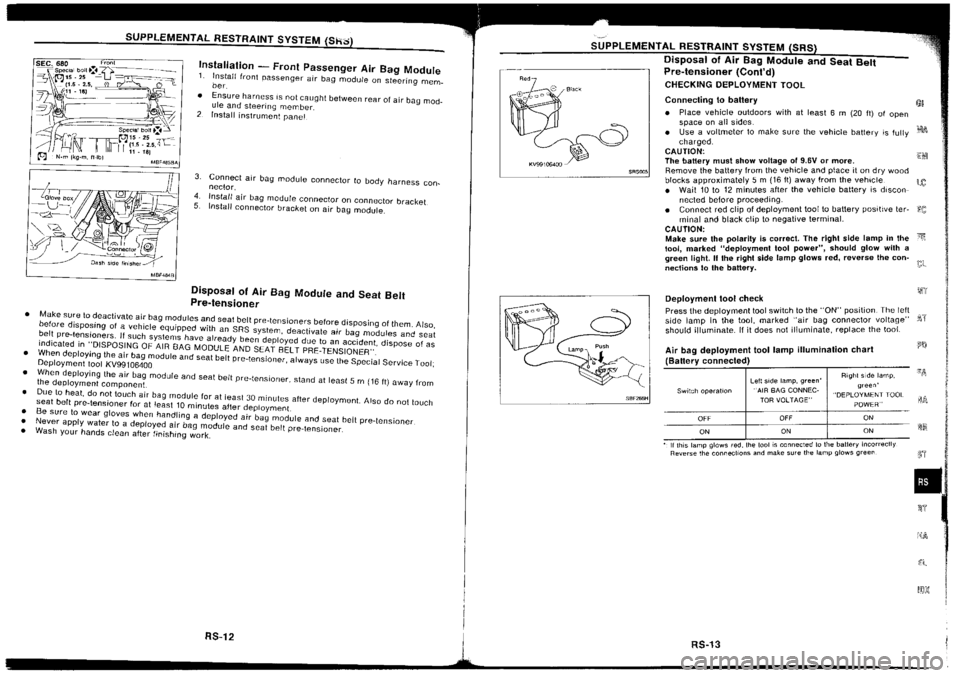 NISSAN SILVIA 1994  Service Repair Manual 
