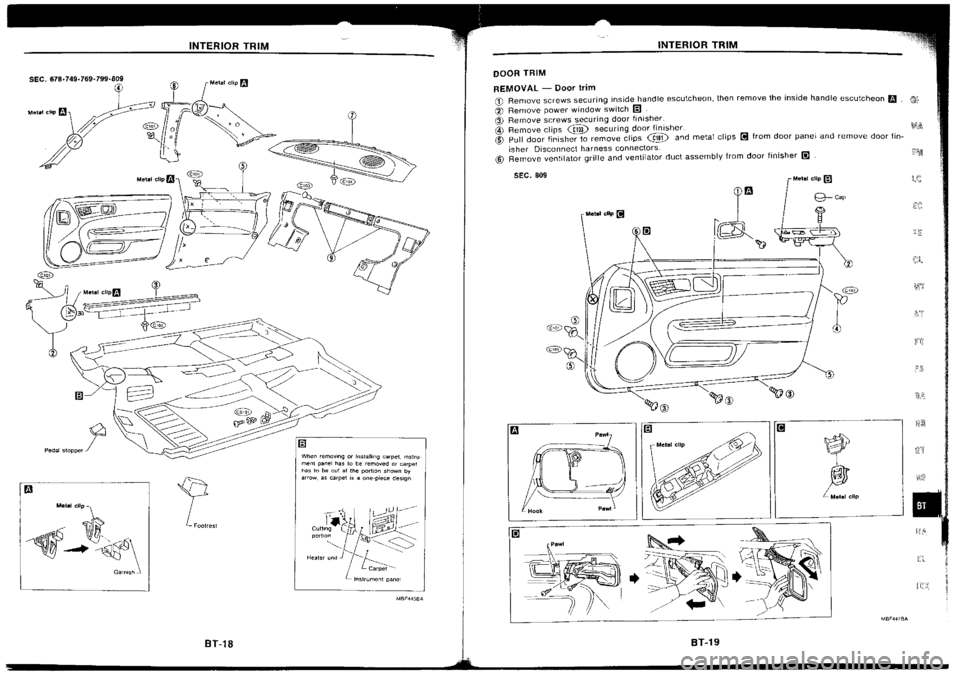 NISSAN SILVIA 1994  Service Repair Manual 