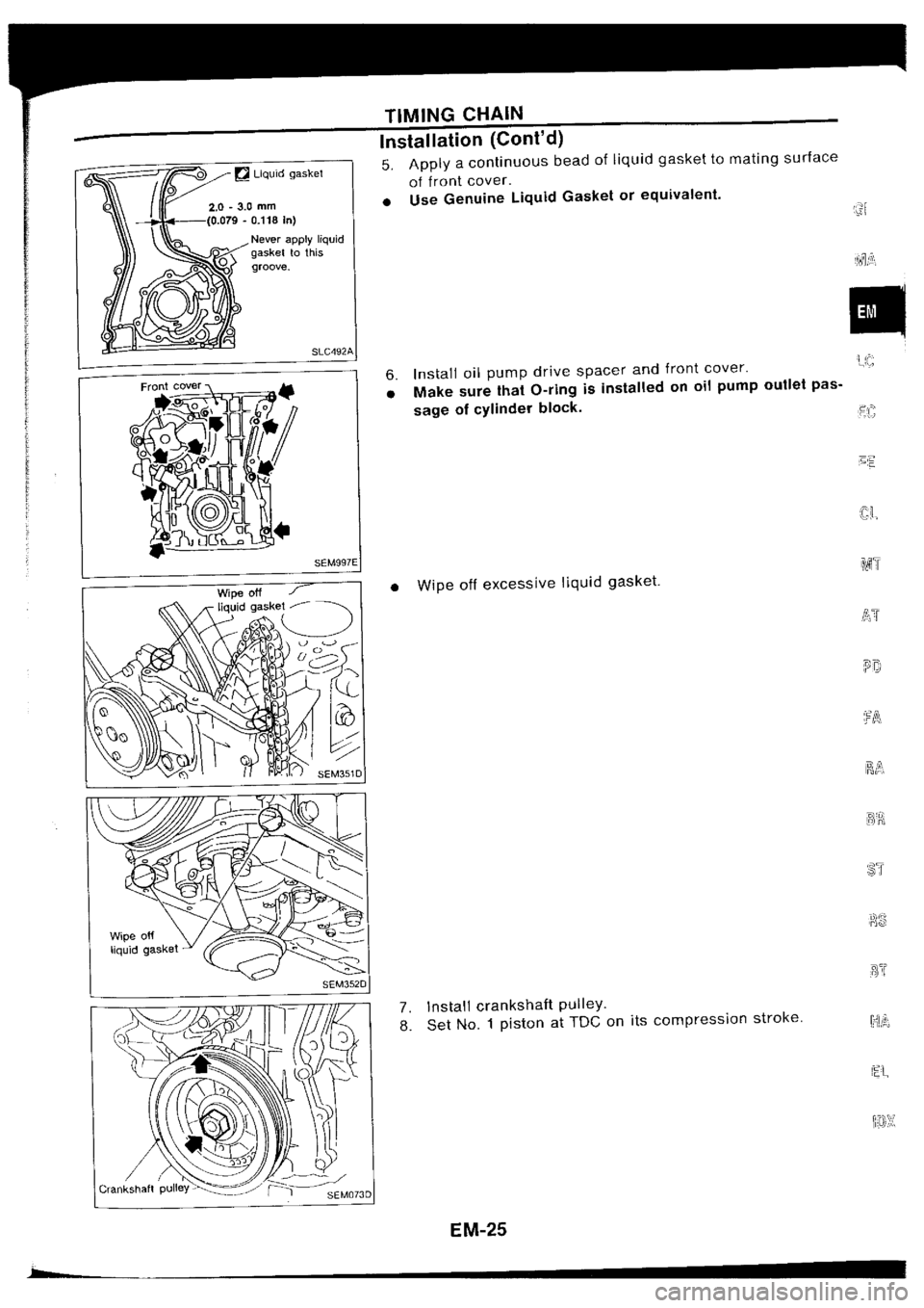 NISSAN SILVIA 1994  Service Repair Manual 