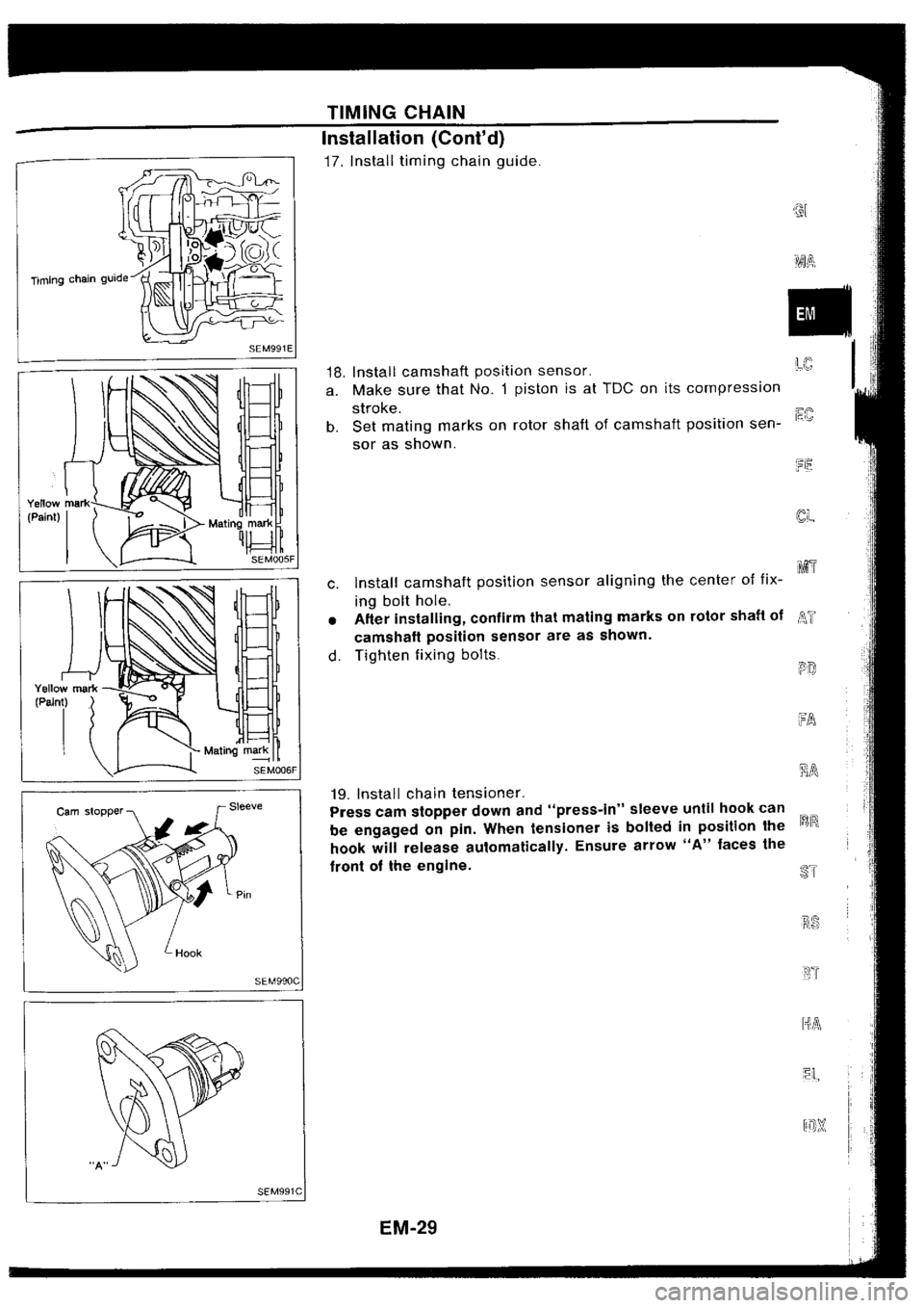 NISSAN SILVIA 1994  Service Repair Manual 