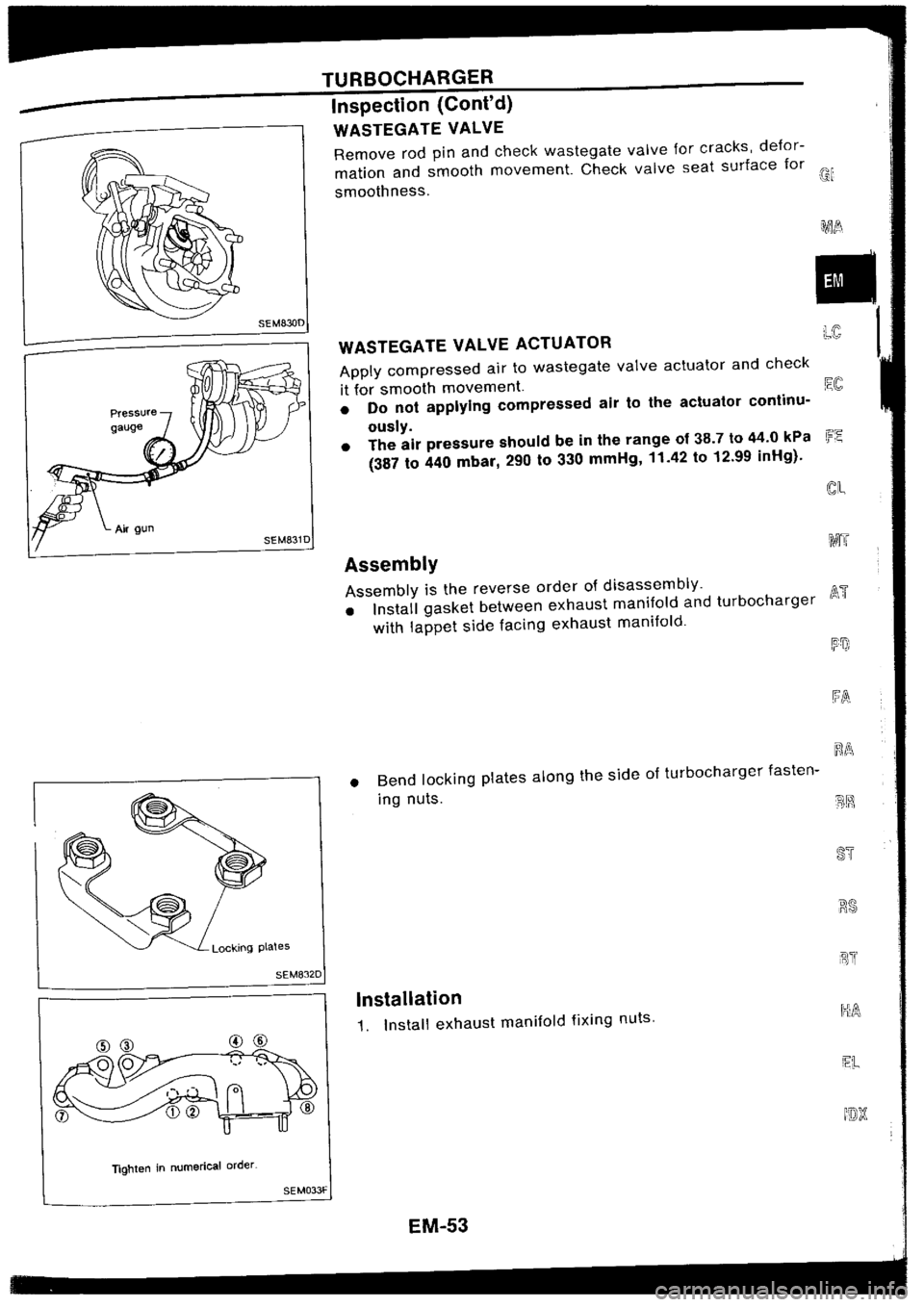 NISSAN SILVIA 1994  Service Repair Manual 