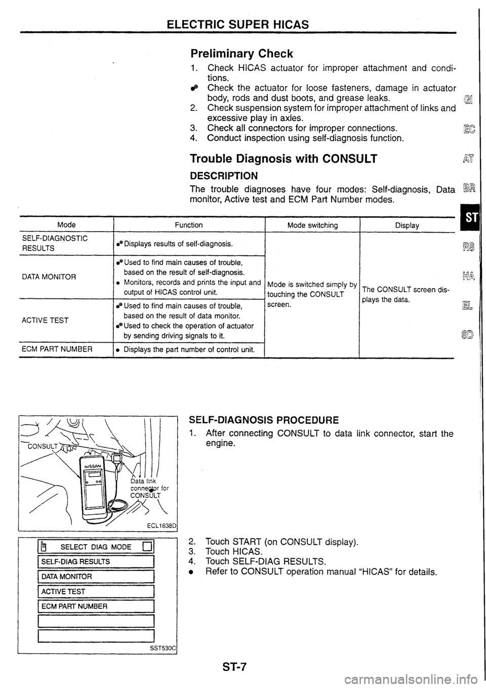 NISSAN SKYLINE 1994  Service Repair Manual 