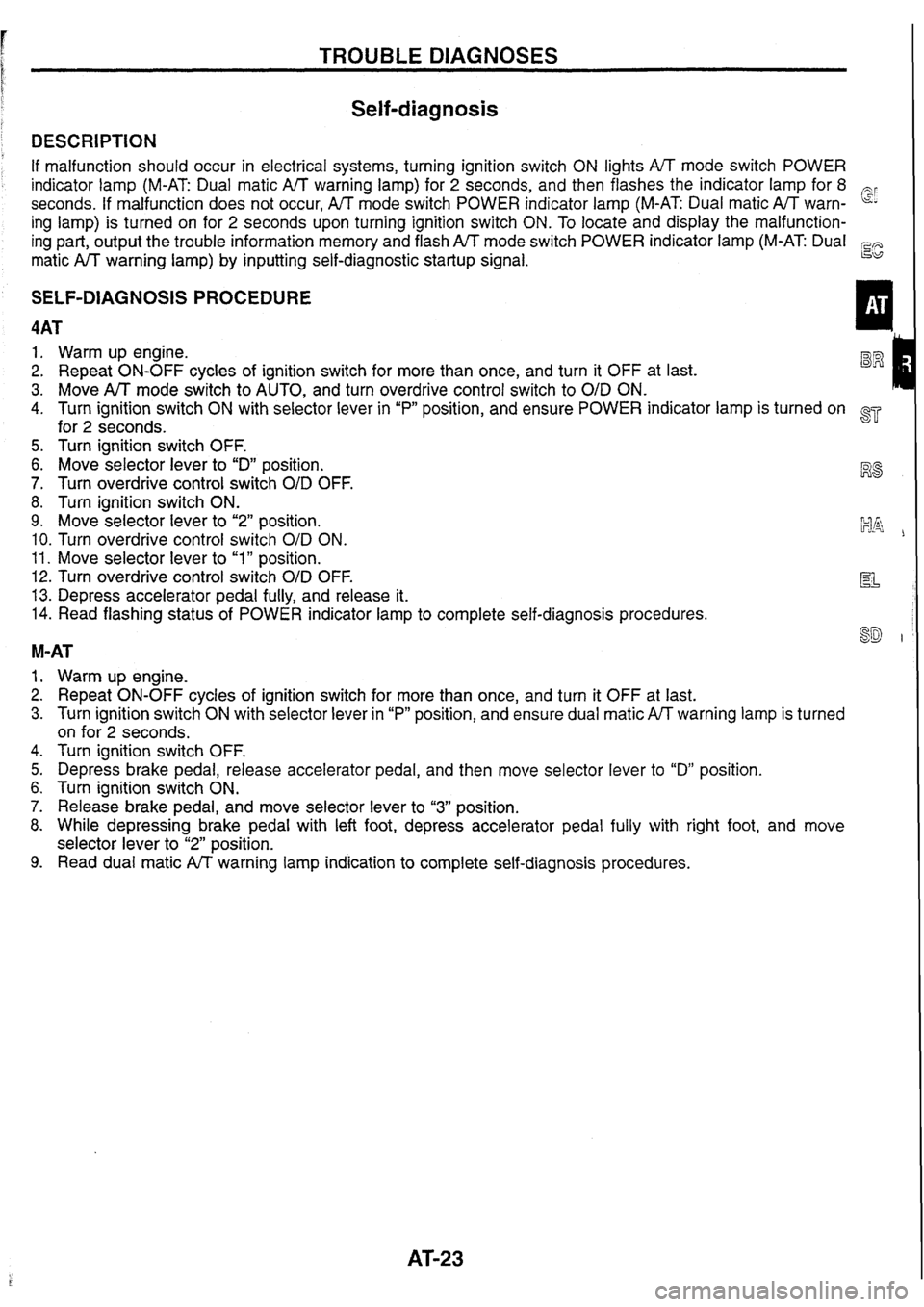 NISSAN SKYLINE 1994  Service Repair Manual 