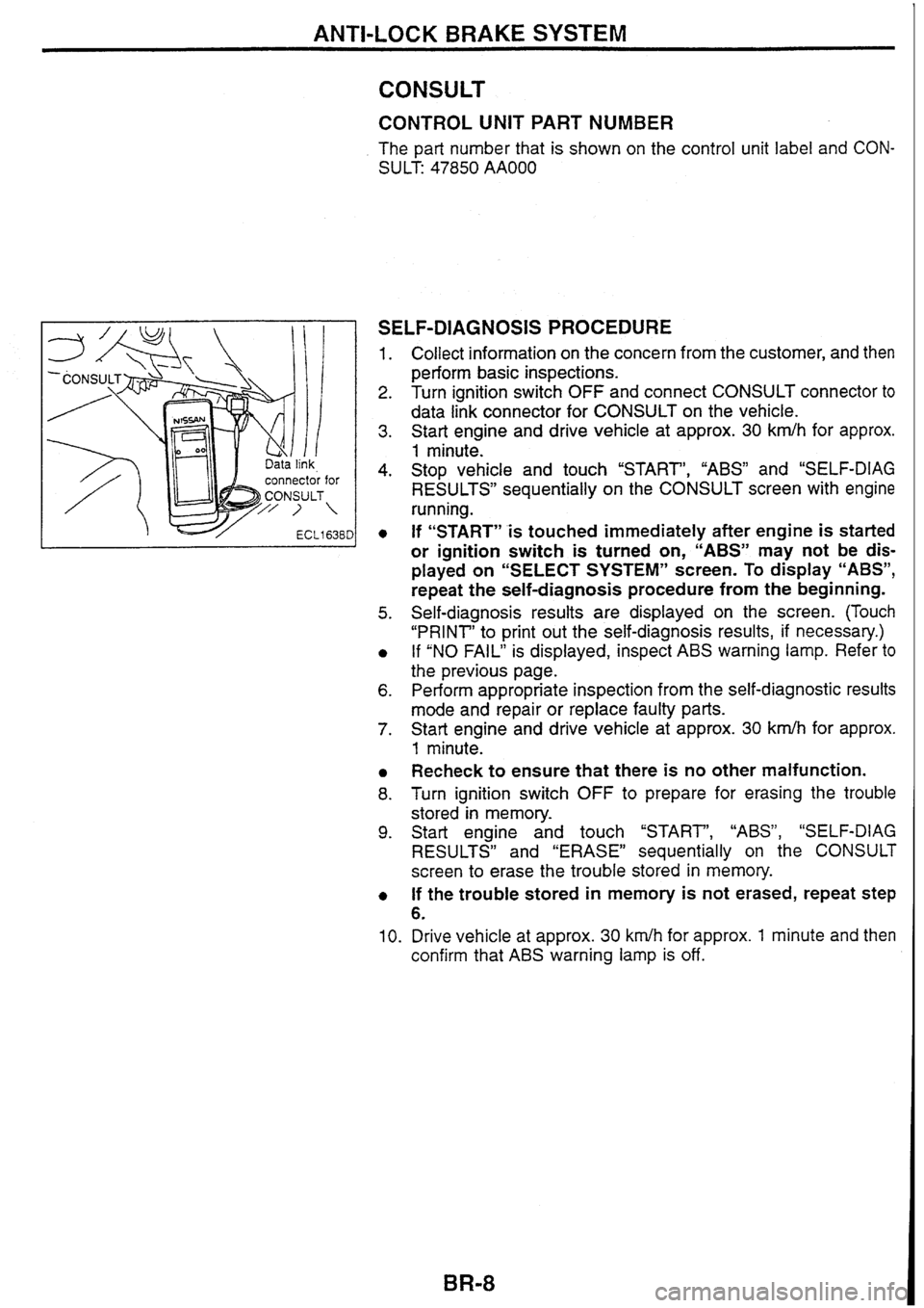 NISSAN SKYLINE 1994  Service Repair Manual 