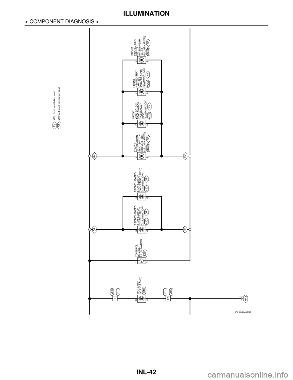 NISSAN TEANA 2008  Service Manual INL-42
< COMPONENT DIAGNOSIS >
ILLUMINATION
JCLWM1488GB 
