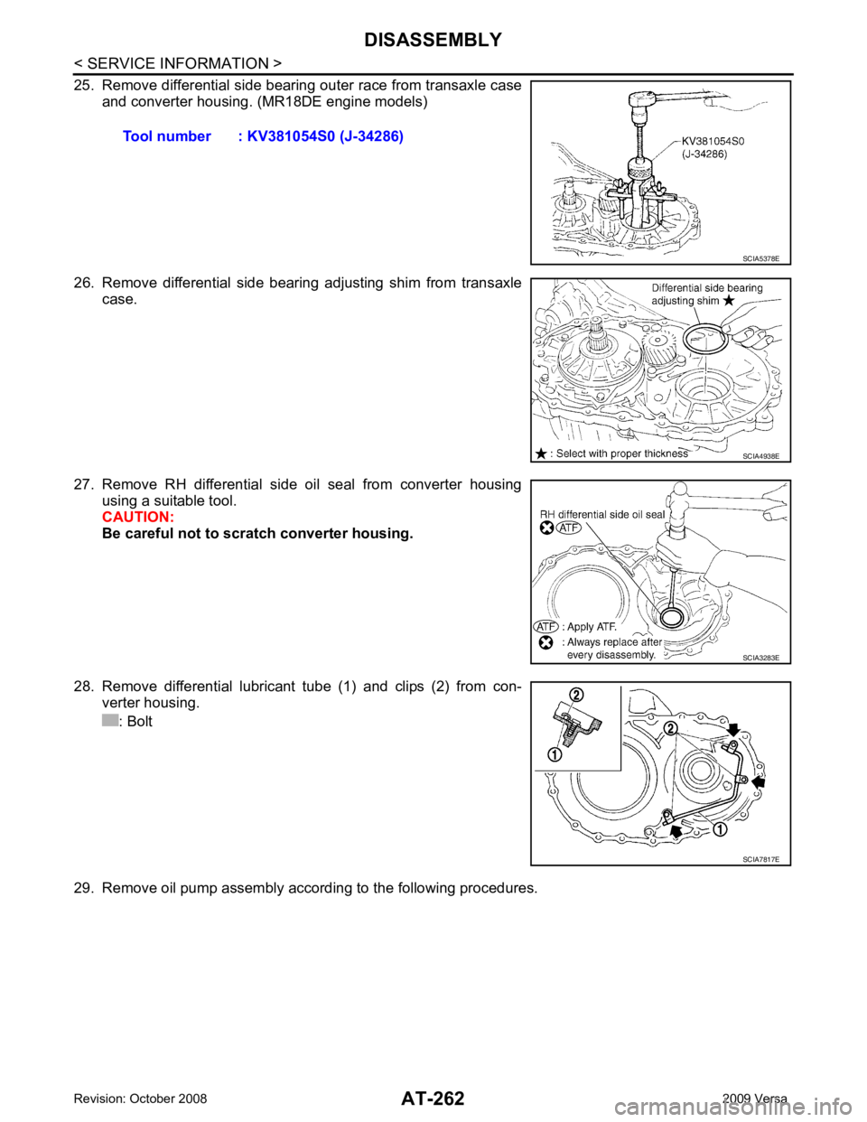 NISSAN TIIDA 2009  Service Repair Manual SCIA4938E
SCIA3283E 