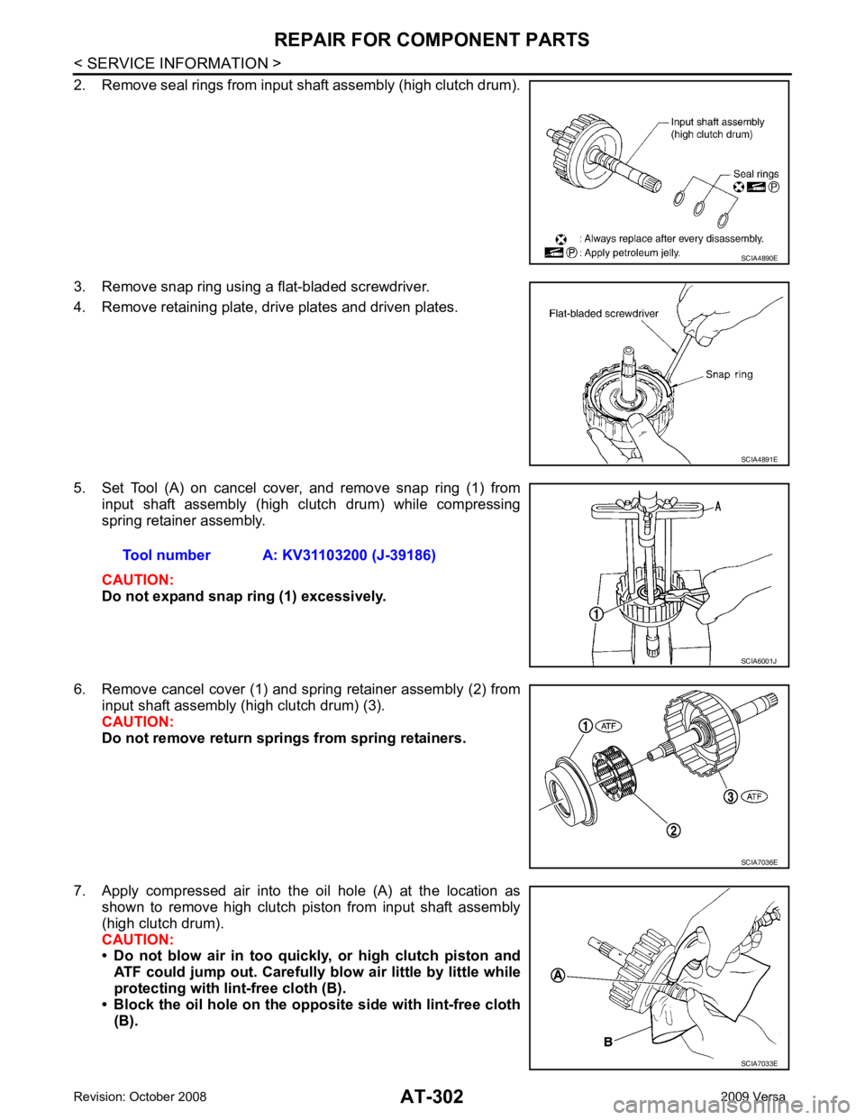 NISSAN TIIDA 2009  Service Repair Manual SCIA4891E
SCIA7033E 