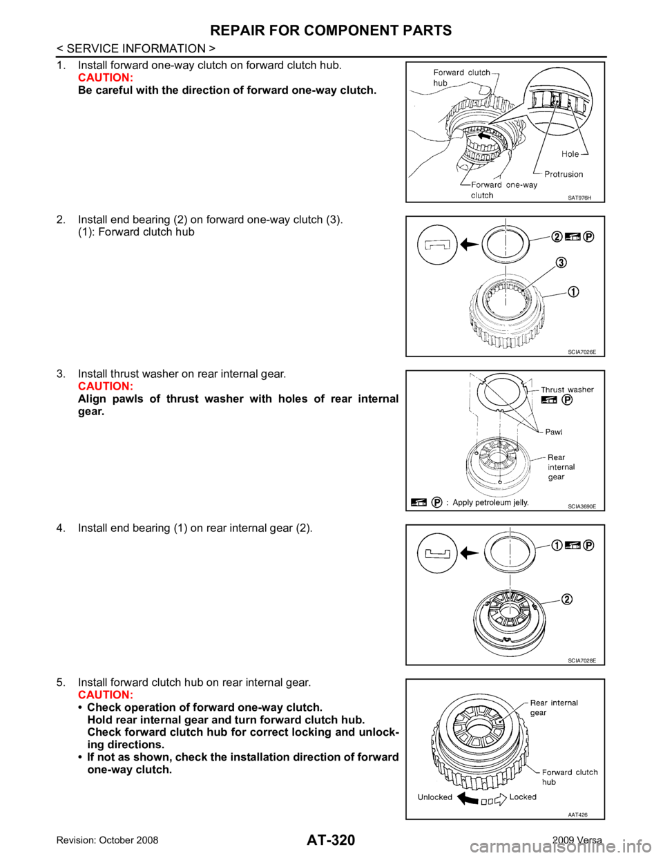 NISSAN TIIDA 2009  Service Repair Manual SCIA7026E
SCIA3690E
AAT426 