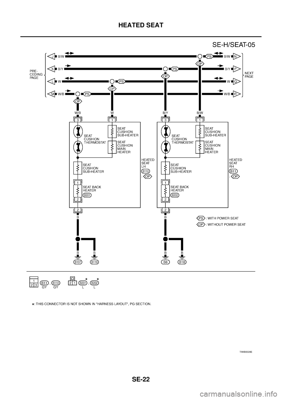 NISSAN X-TRAIL 2005  Service Repair Manual SE-22
HEATED SEAT
 
TIWB0028E 