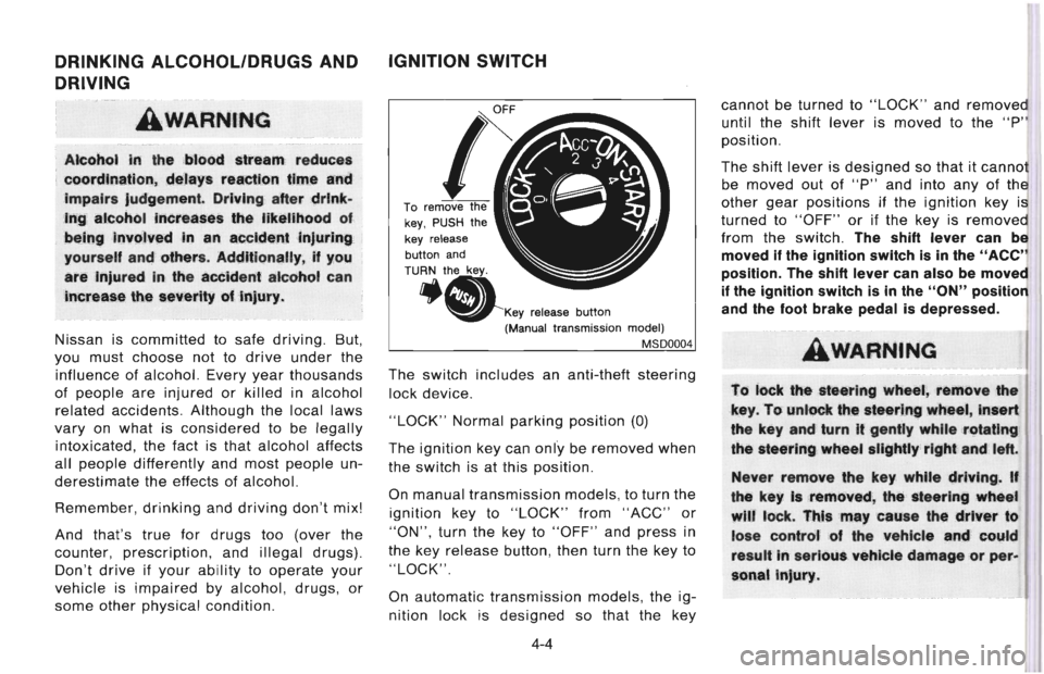 NISSAN 300ZX 1996  Owners Manual 