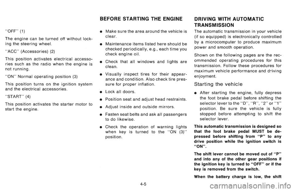 NISSAN 300ZX 1996  Owners Manual 