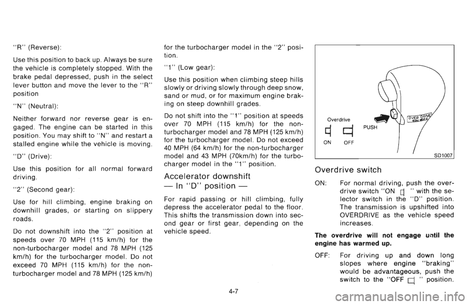 NISSAN 300ZX 1996  Owners Manual 