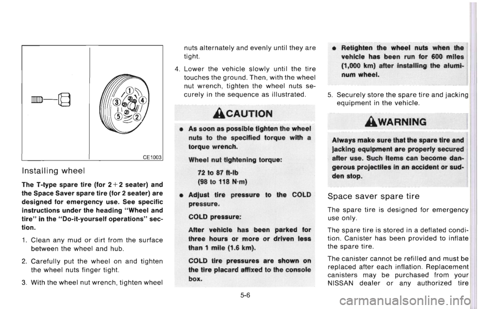 NISSAN 300ZX 1996  Owners Manual 