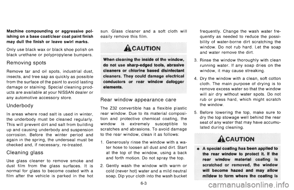 NISSAN 300ZX 1996  Owners Manual 