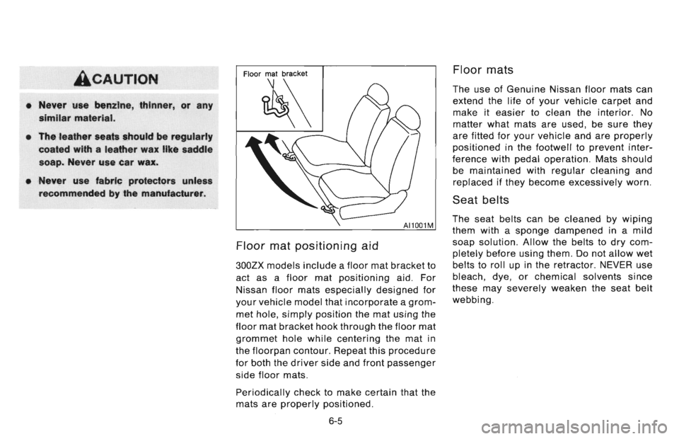 NISSAN 300ZX 1996  Owners Manual 